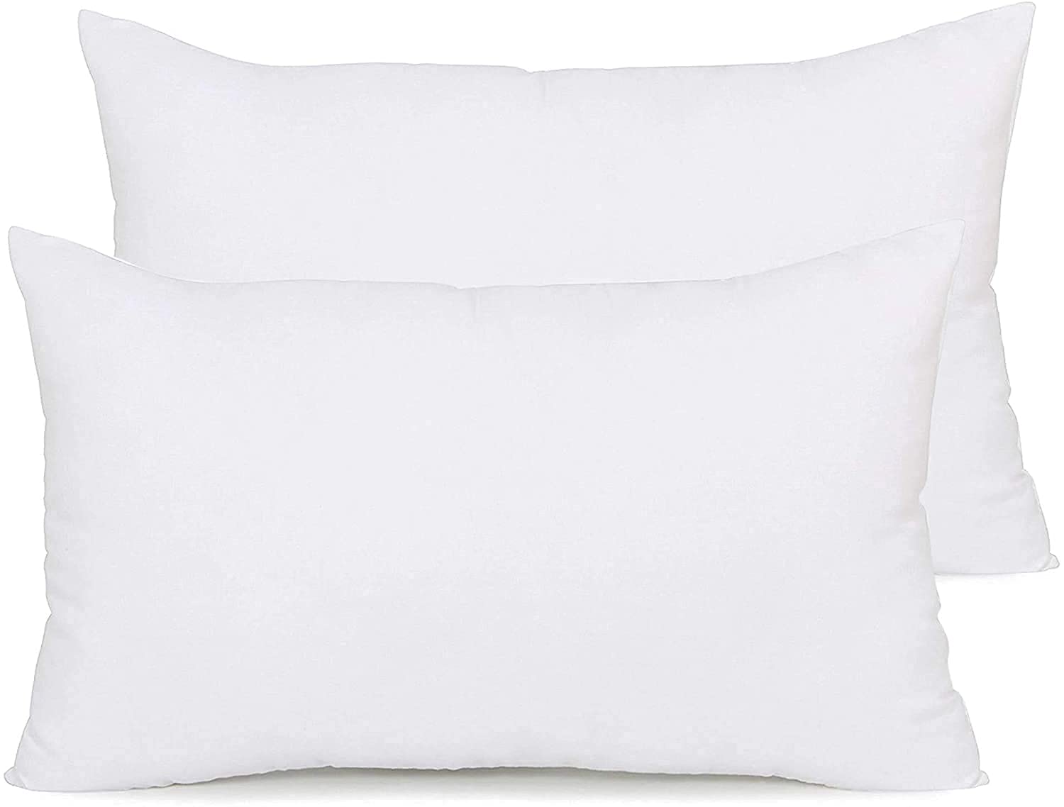 Microfiber Filled Bed Pillows for Sleeping | Takiya Combo Set of 2 for Bed Room | Super Soft Pillow Fillers for Back, Side, and Stomach Sleepers, White