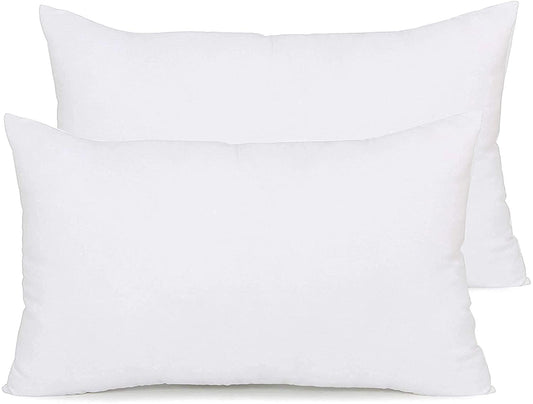 Microfiber Filled Bed Pillows for Sleeping | Takiya Combo Set of 2 for Bed Room | Super Soft Pillow Fillers for Back, Side, and Stomach Sleepers, White